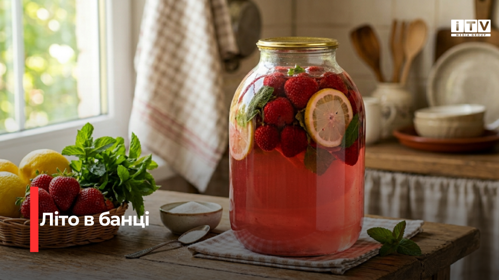 Компот «Полуничний мохіто» на зиму: простий покроковий рецепт