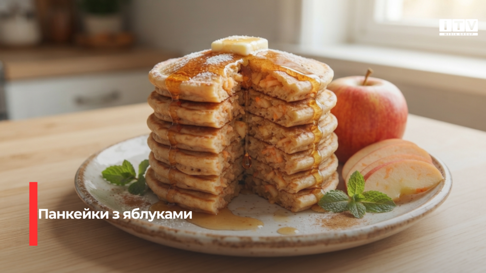 Пухкі панкейки з яблуками за 15 хвилин: простий рецепт для ситного та смачного сніданку
