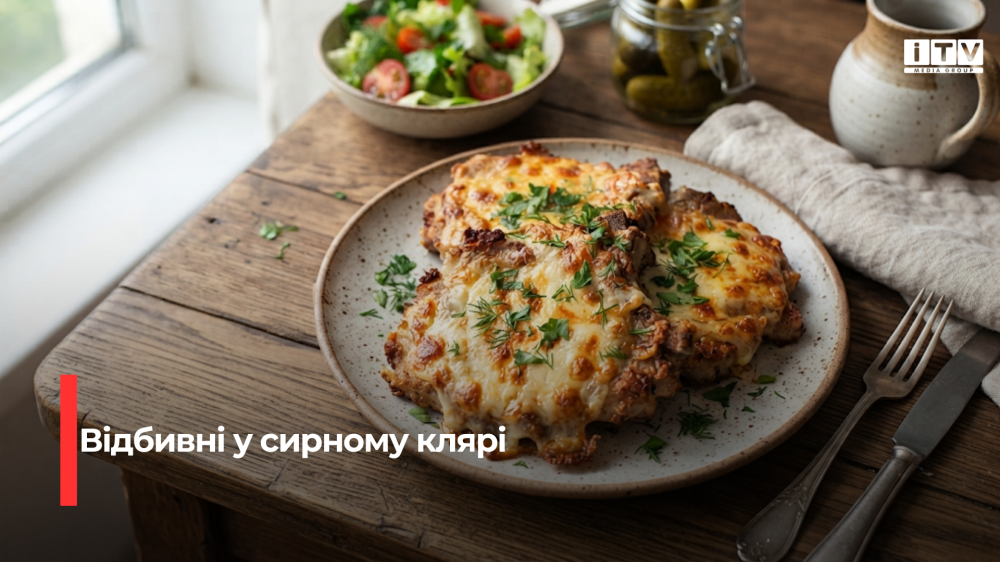 Соковиті відбивні у сирному клярі: секрет ніжного м’яса з апетитною скоринкою